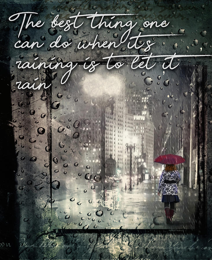 The best thing one can do when it's raining... Digital Art by Elizabeth ...