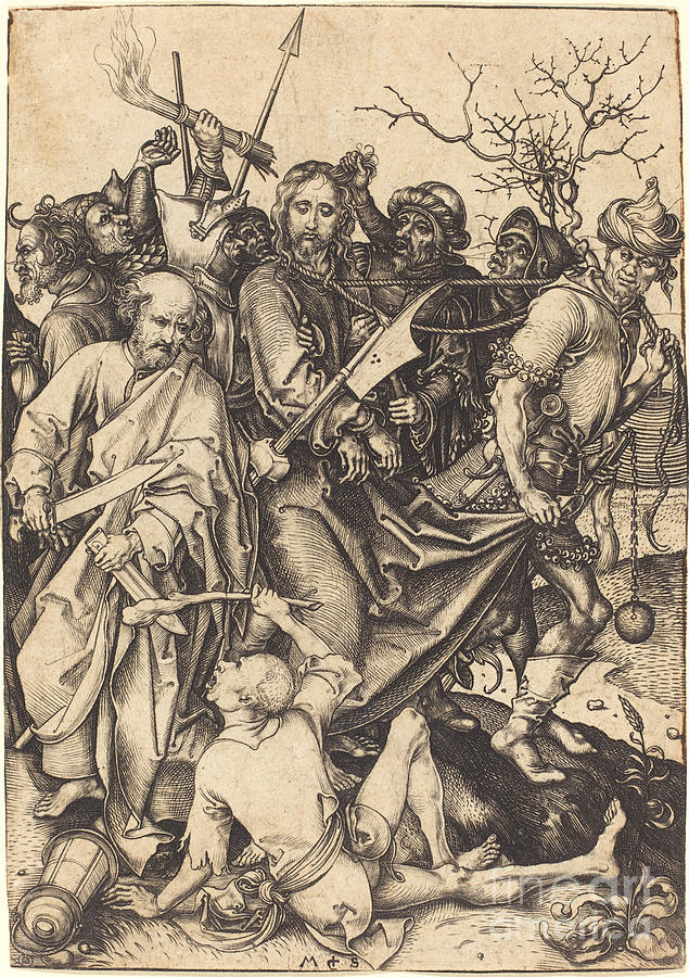 the betrayal and capture of christ bible coloring page s d