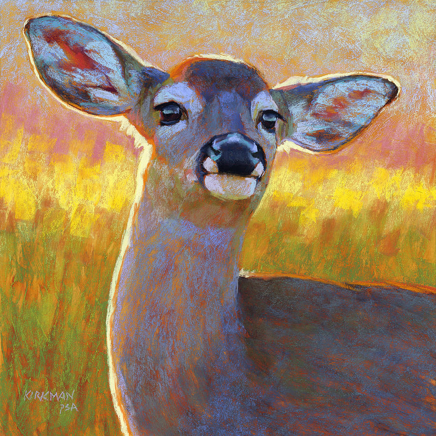 Animal Painting - The Better to Hear You With My Dear by Rita Kirkman