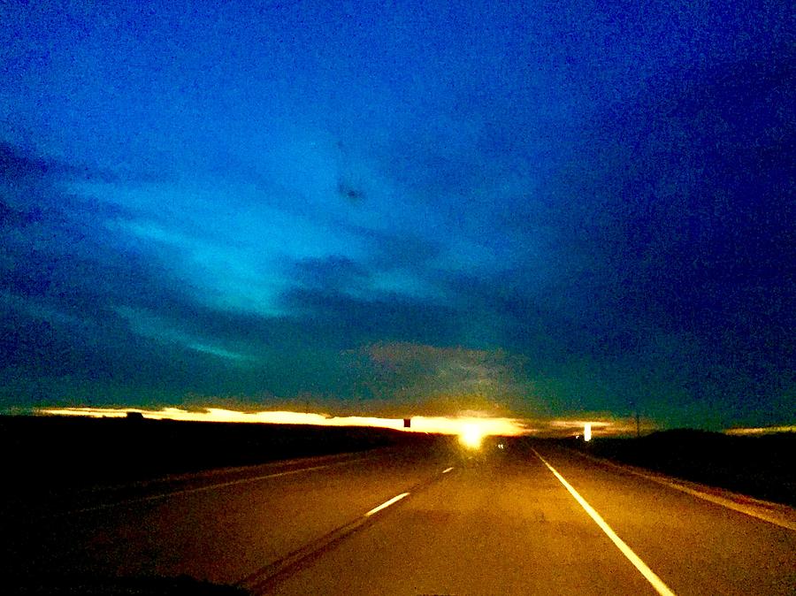 Highway Sunset Photograph by Alida M Haslett