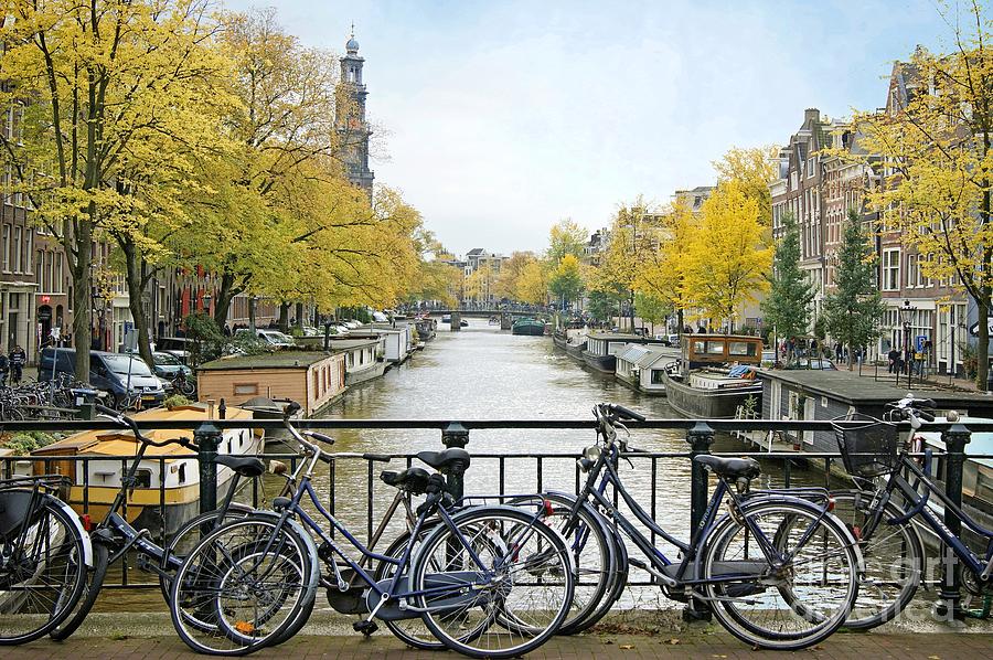 The Bicycle City of Amsterdam Photograph by David Birchall