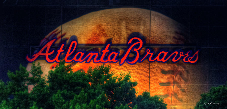 Atlanta Braves Baseball The Big Ball Truist Park Architectural Signage Art Photograph
