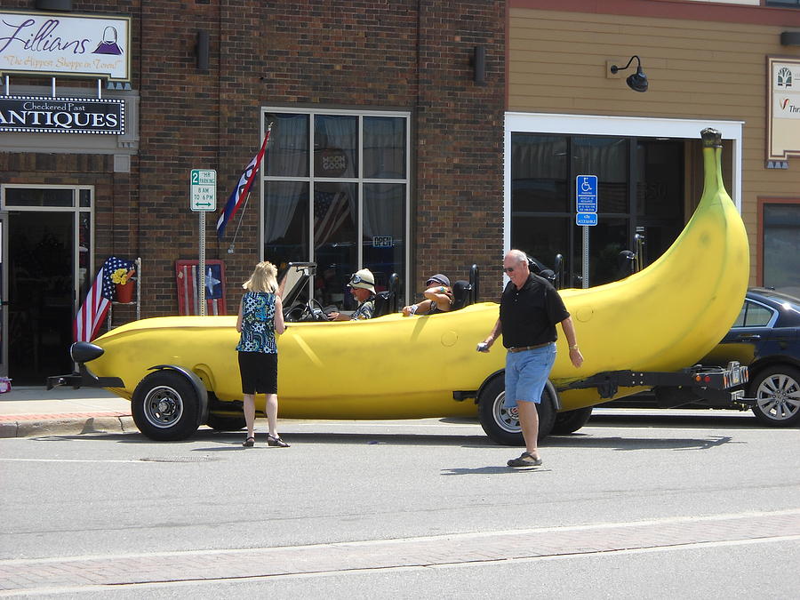 The Big Banana Car Stops By Photograph by Kent Lorentzen