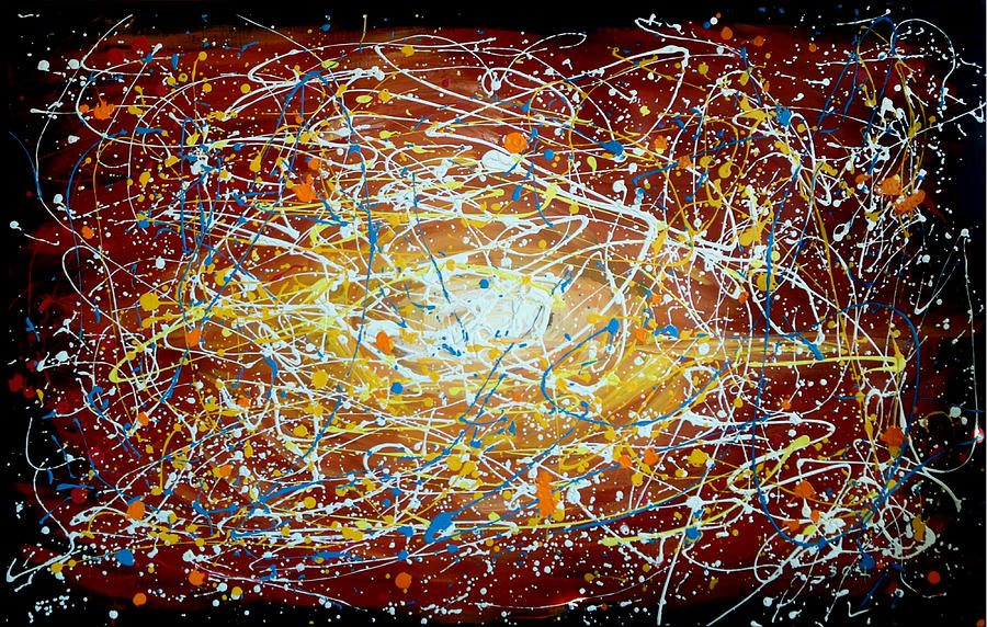 The Big Bang Painting - The Big Bang by Barney  Ortiz