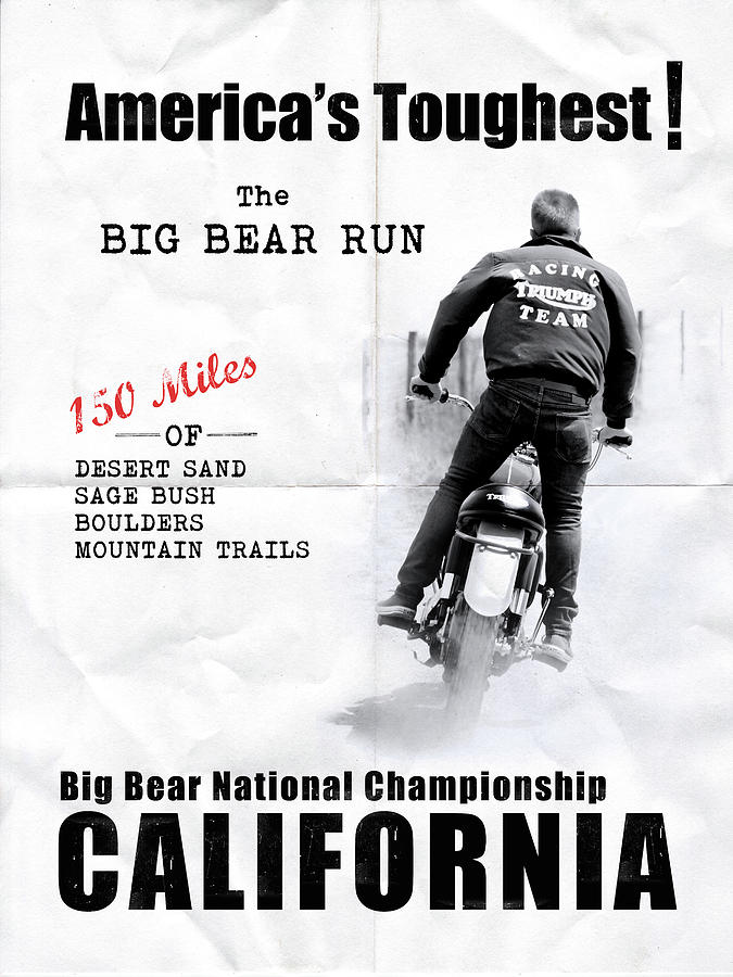 Motorcycle Photograph - The Big Bear Run by Mark Rogan