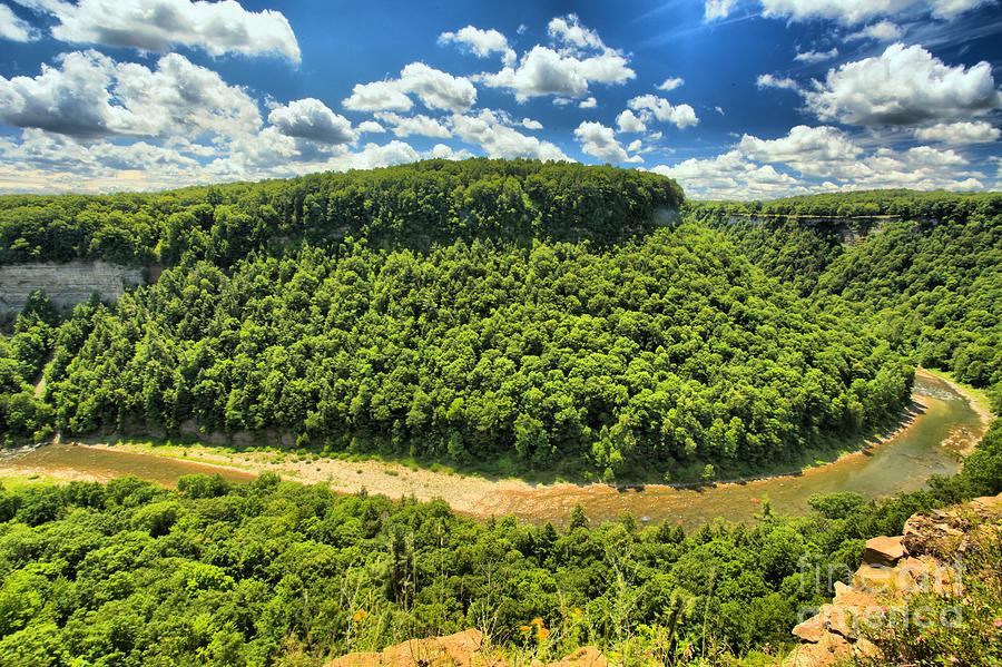 Letchworth State Park Photograph - The Big Bend by Adam Jewell