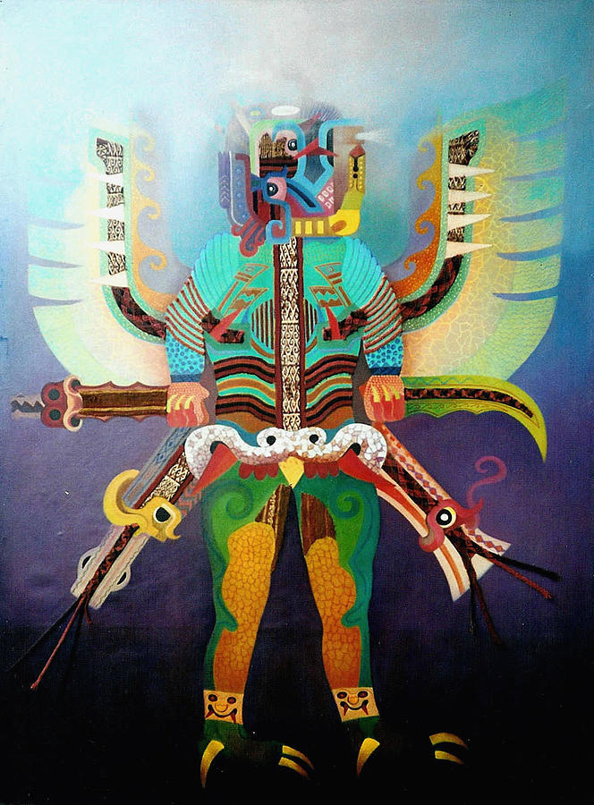 Peru Painting - The Big Boss by Pedro Huamani