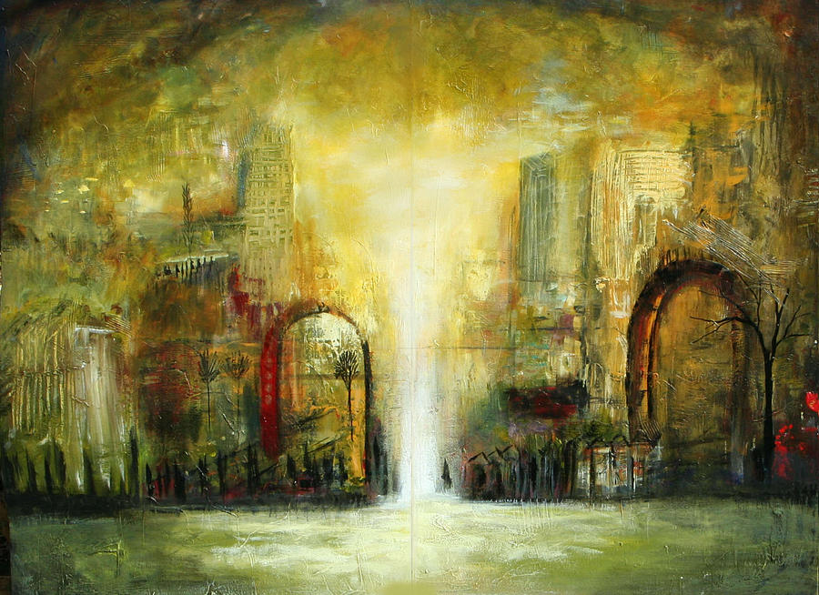 The Big City Painting by Lauren  Marems