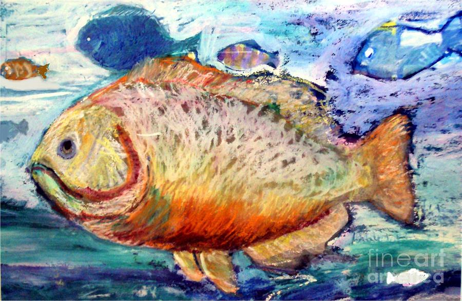 The Big Fish Painting by Diane Ursin - Fine Art America