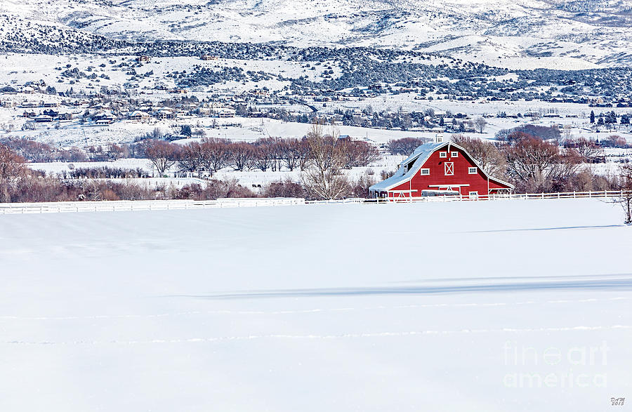 The Big Red Barn Photograph by David Millenheft