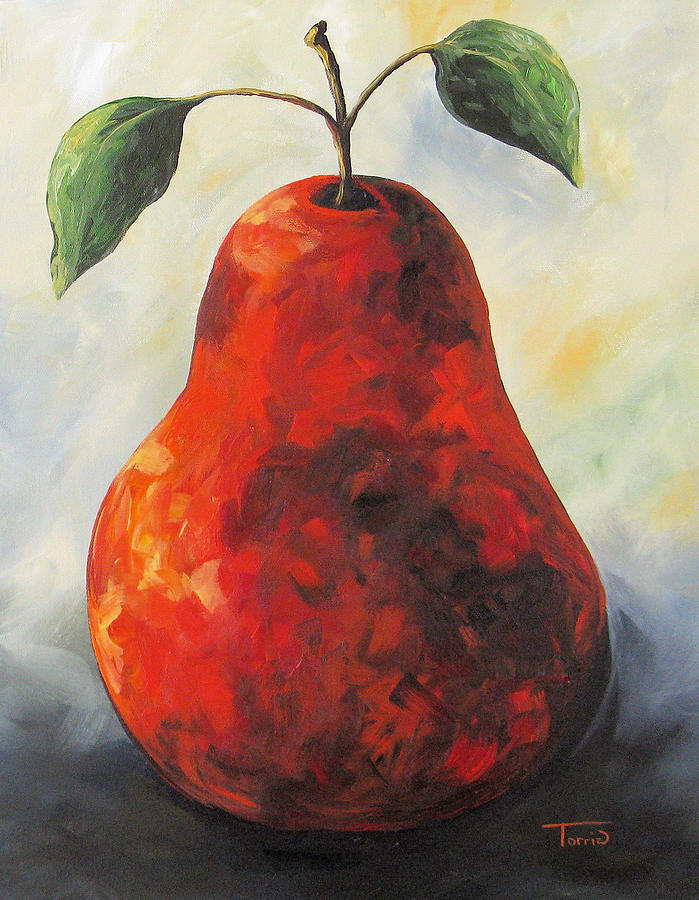 The Big Red Pear Painting by Torrie Smiley