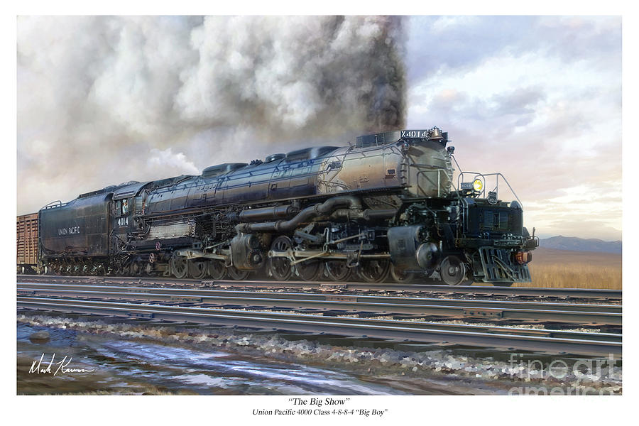 Train Painting - The Big Show by Mark Karvon
