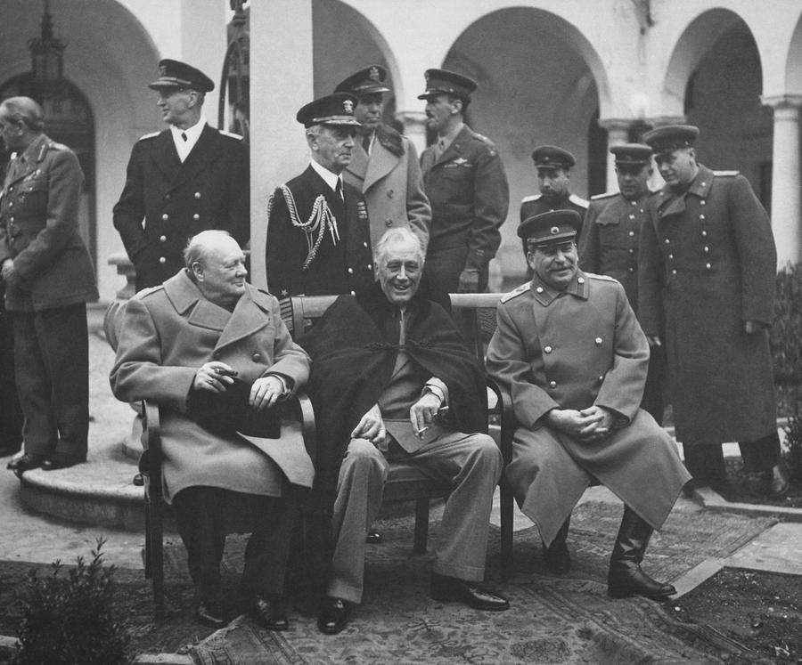 The Big Three -- WW2 Leaders Photograph by War Is Hell Store