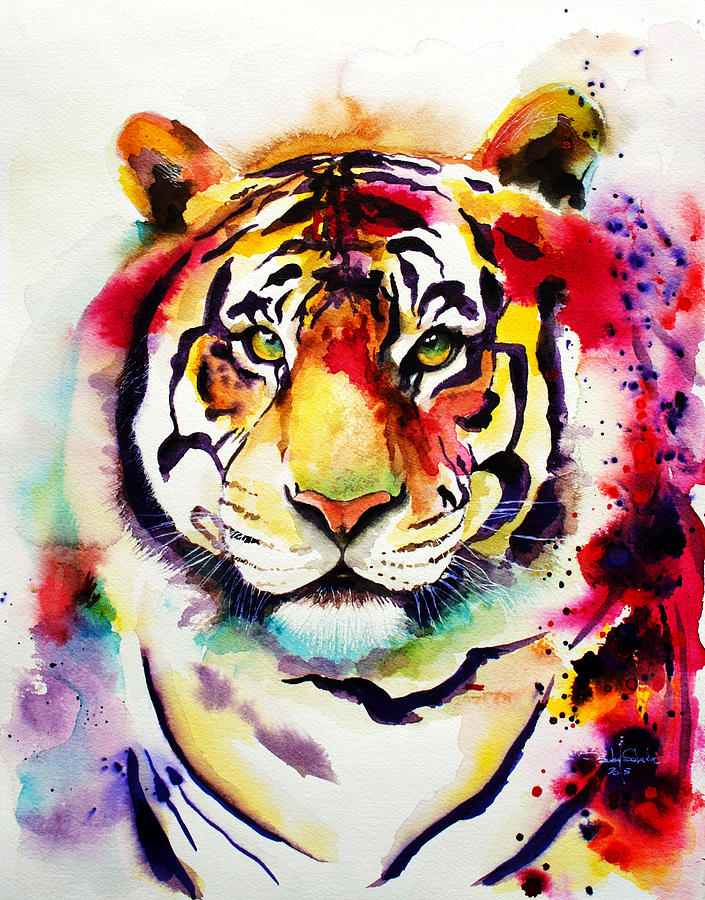 The Big Tiger Painting by Isabel Salvador