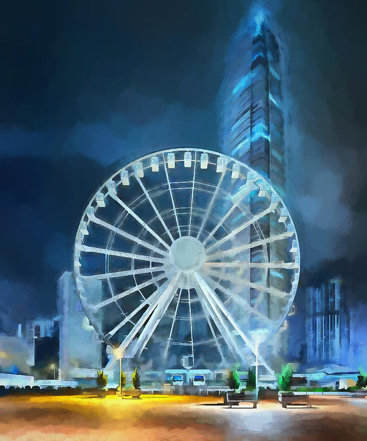 The Big Wheel  Digital Art by Ronald Bolokofsky