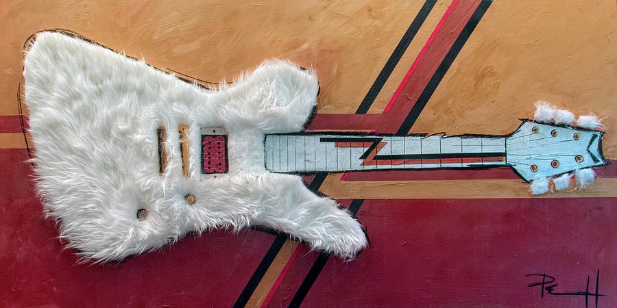 The Biggest Little Guitar in Texas Painting by Sean Parnell