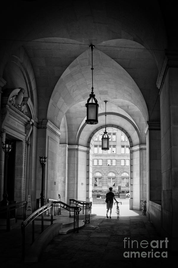 Architecture Photograph - The Biker by Tom Gari Gallery-Three-Photography