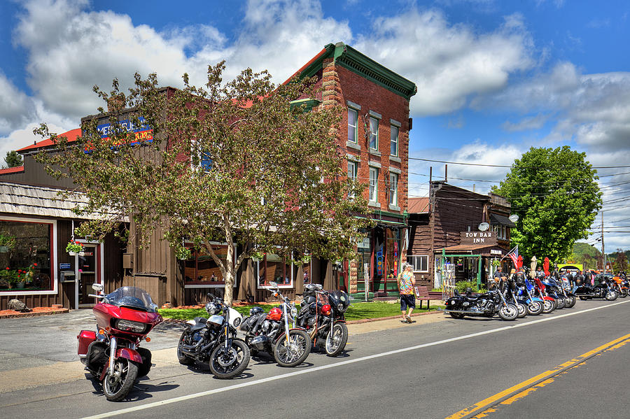 The Bikes and Brews Event in Old Forge Photograph by David Patterson