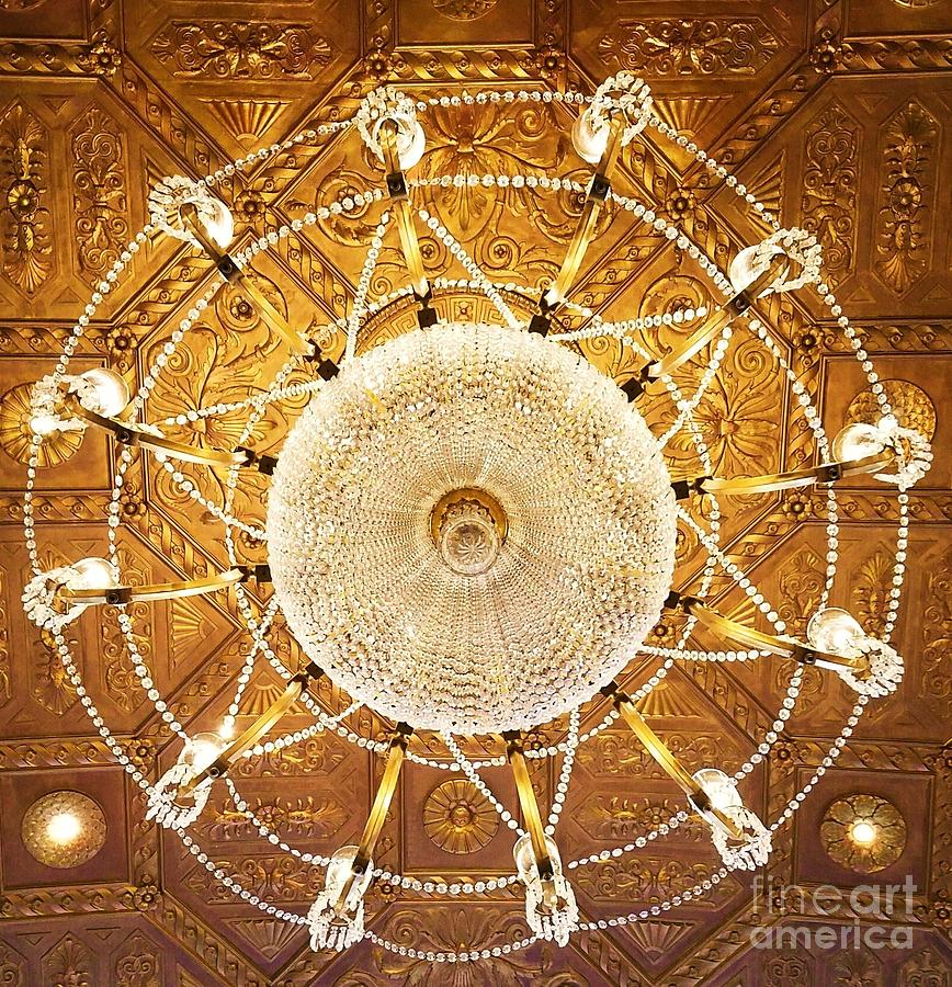 The Biltmore Chandelier, Providence Rhode Island Photograph by Poets Eye