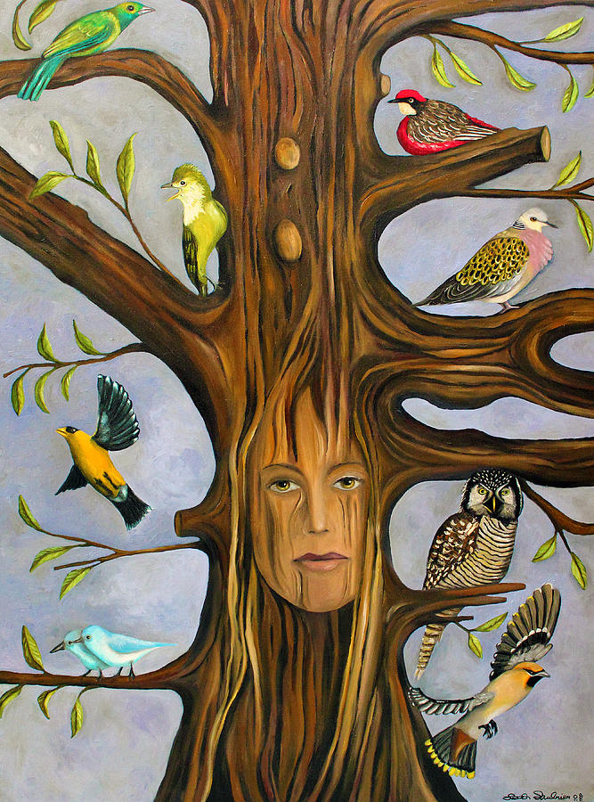 Bird Painting - The Bird Whisperer by Leah Saulnier The Painting Maniac