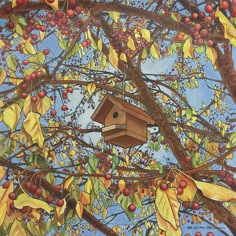 The Birdhouse Painting by Marc Eckel