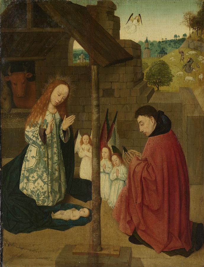 The birth of Christ Master of the Bruns Wijkse Diptych ca 1490   ca  1500 Painting by Vintage Collectables