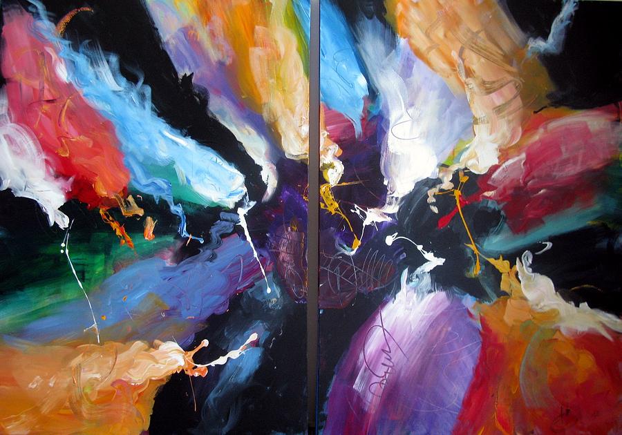Abstract Painting - The Birth Of Light by Dan Bunea