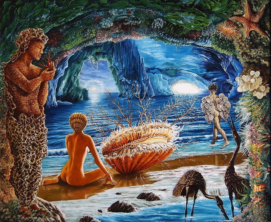 Sea Landscape Painting - The Birth of Venus by Richard Meric Sea Landscape Painting - The Birth of Venus by Richard Meric