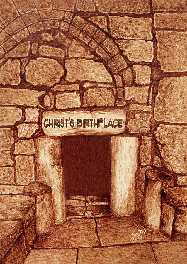 The Birthplace of Christ Church of the Nativity Painting by Georgeta Blanaru