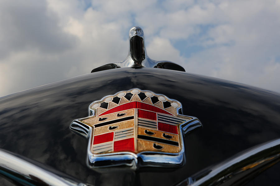 The Black Cadillac Angel - Cadillac Emblem  Photograph by Lee Dos Santos