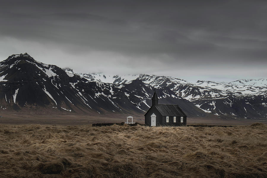 The black church, Iceland in moody weather by Dalibor Hanzal The black church, Iceland in moody weather by Dalibor Hanzal