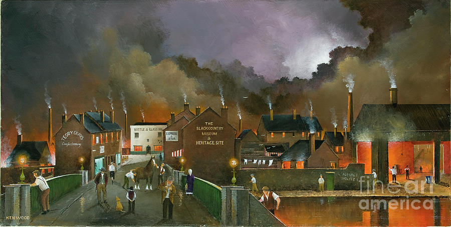 The Black Country Museum - England Painting by Ken Wood