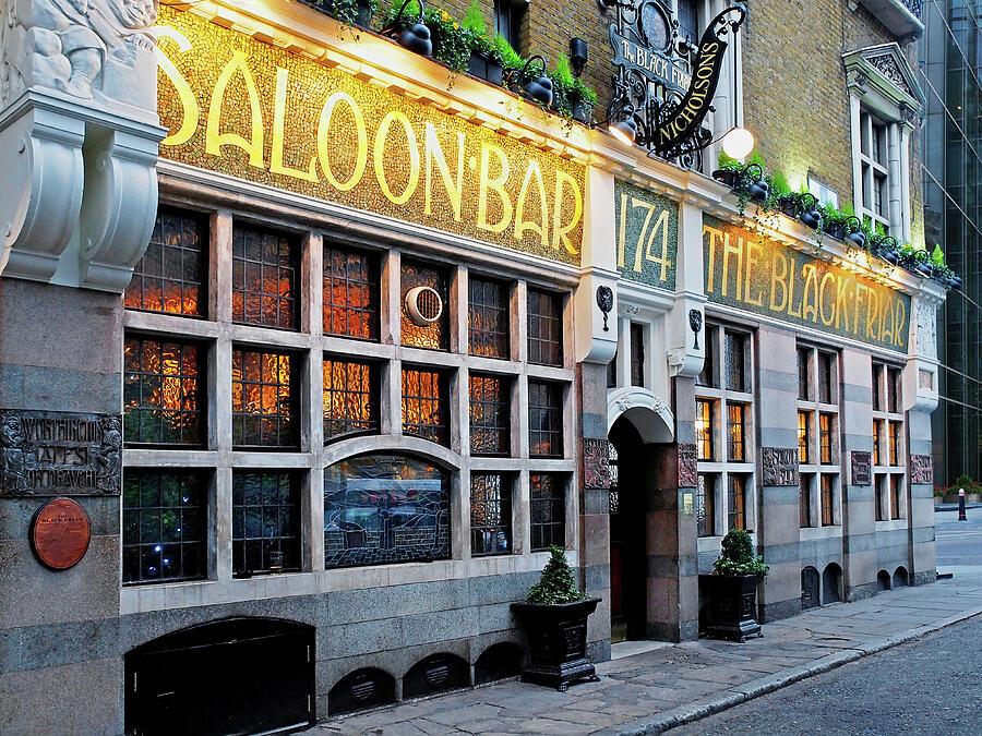 The Black Friar Saloon Bar London Pub Photograph by Gill Billington