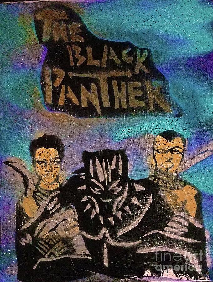 The Black Panther And Friends Painting by Tony B Conscious