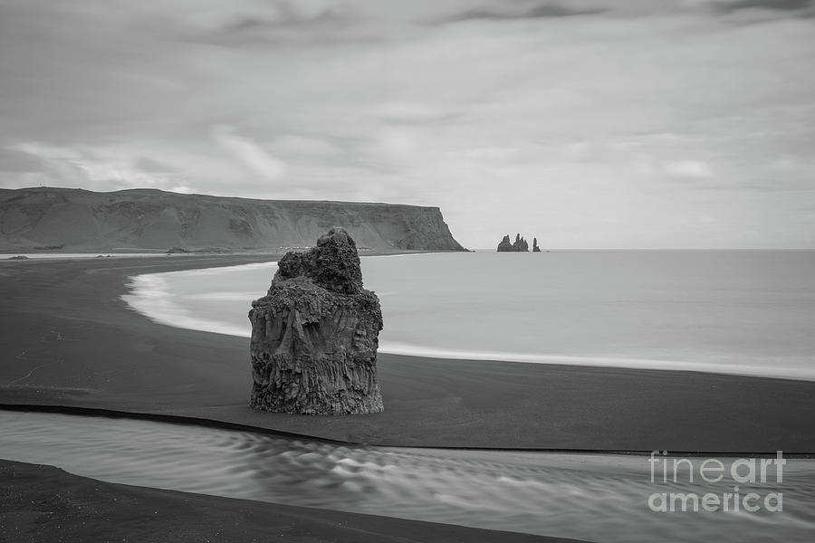 The Black Sand BW Photograph by Michael Ver Sprill