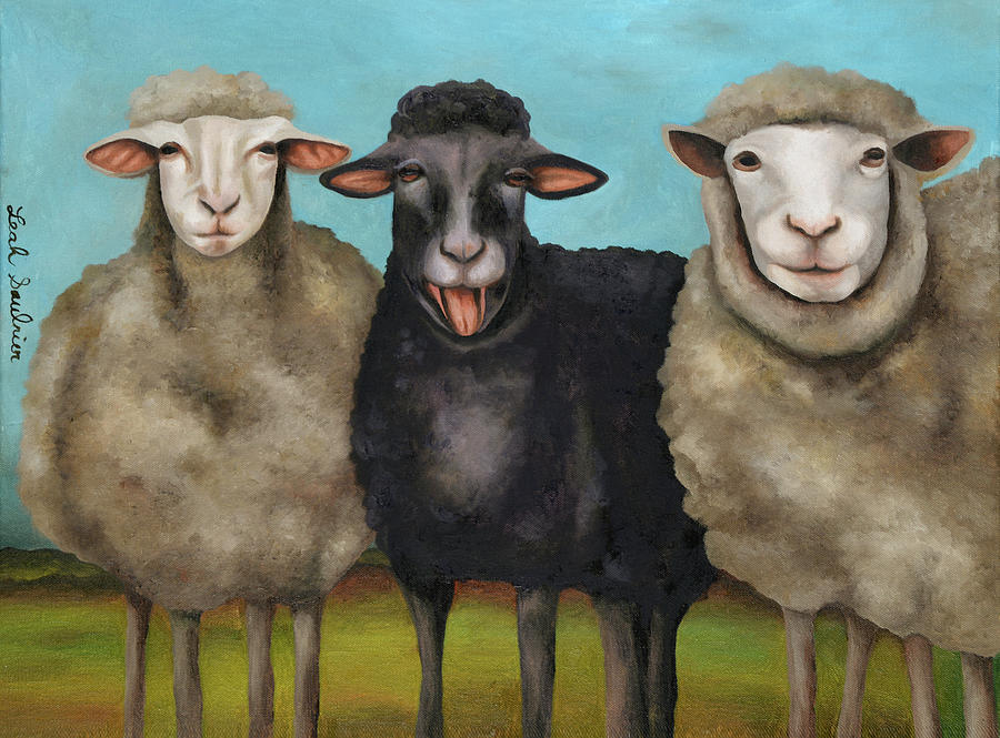 The Black Sheep Painting by Leah Saulnier The Painting Maniac - Fine Art  America