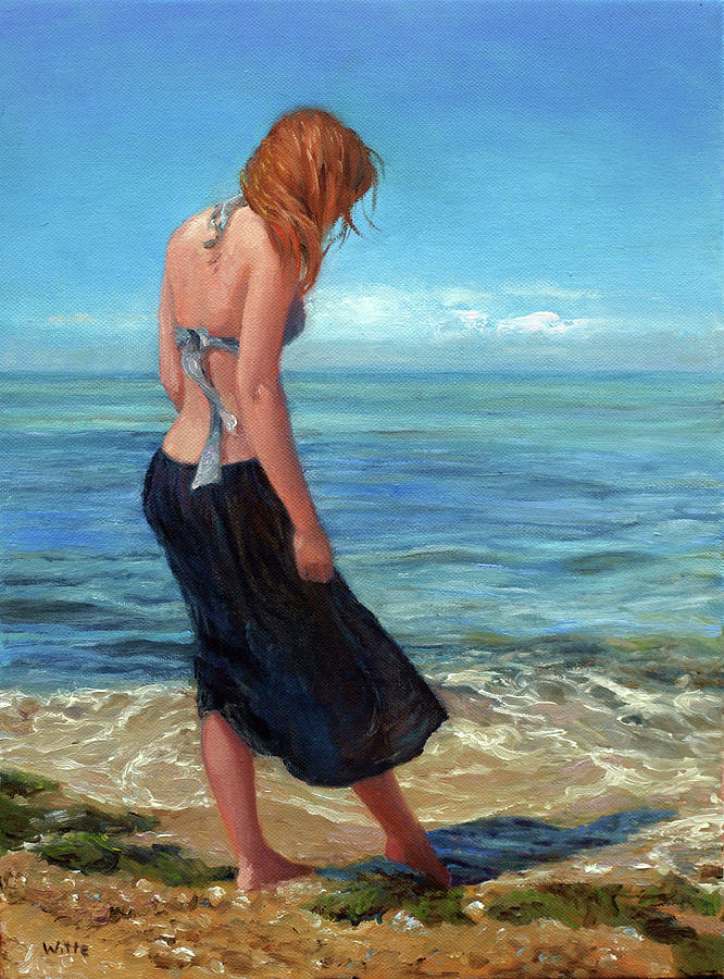 The Black Skirt Painting by Marie Witte