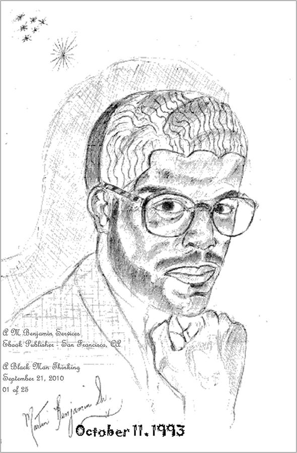 The Black Thinker Digital Art by Anthony Benjamin The Black Thinker Digital Art by Anthony Benjamin