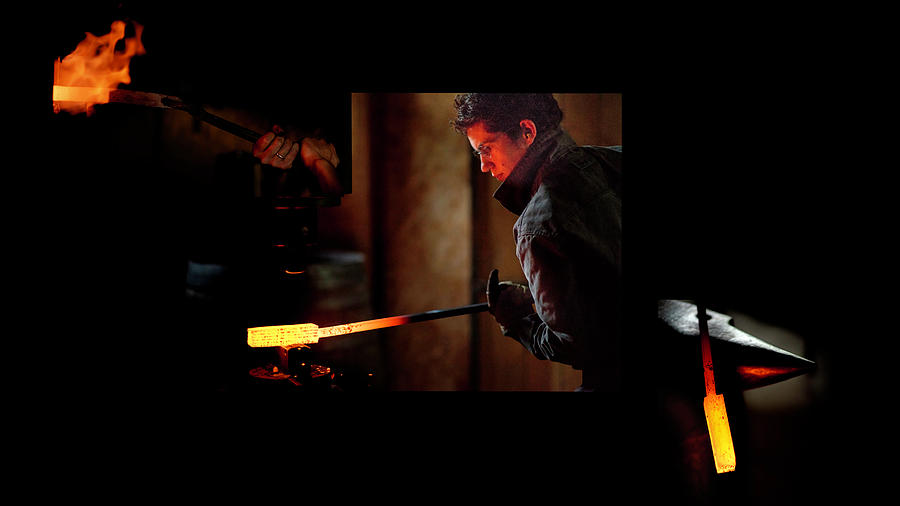 The Blacksmith at Work Photograph by Jean Gill