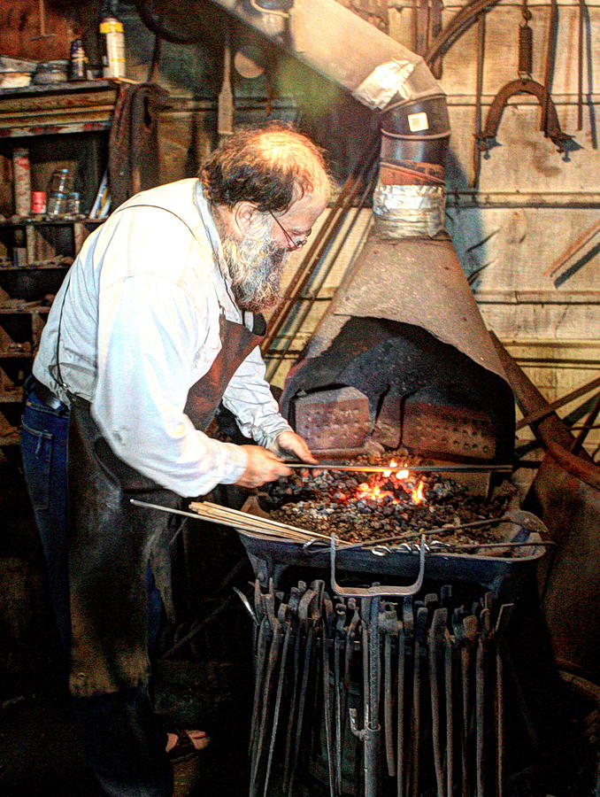 The Blacksmiths forge Photograph by David Matthews