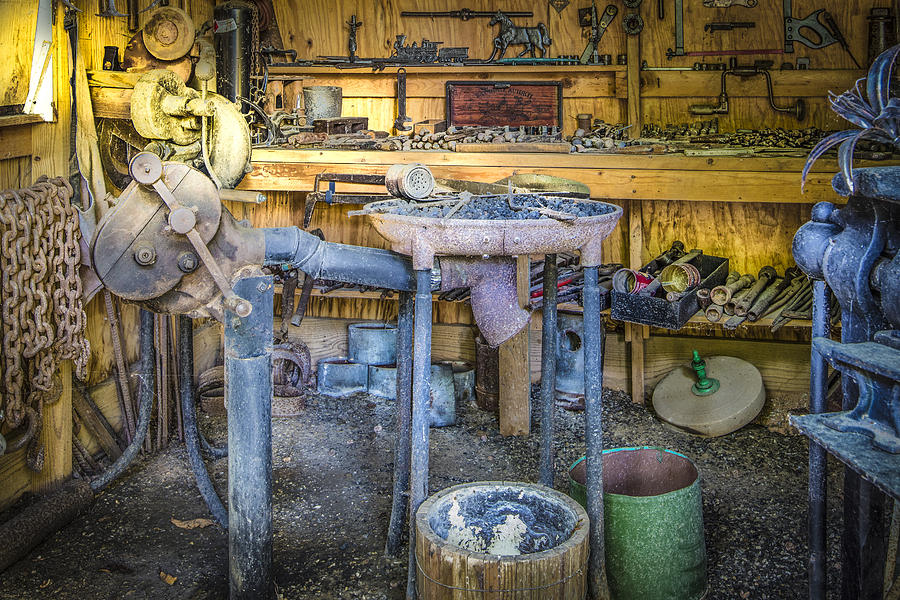Mountain Photograph - The Blacksmiths Shoppe by Debra and Dave Vanderlaan