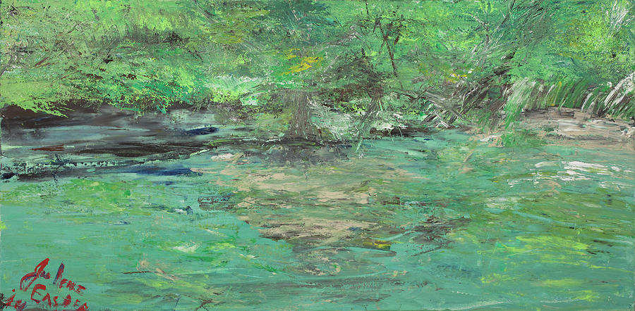 Landscape Painting - The Blanco at Wimberly by Julene Franki