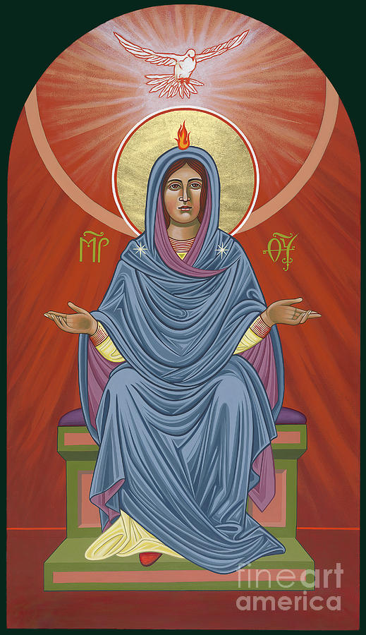 The Blessed Virgin Mary, Mother of the Church Painting by William Hart McNichols