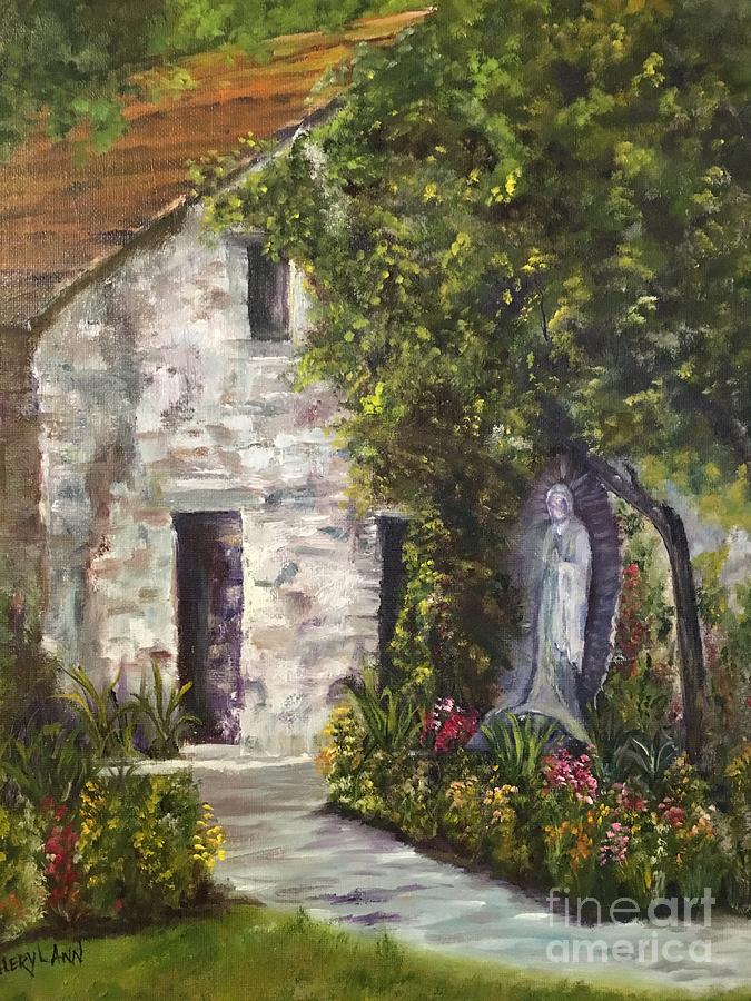 Statues Painting - The Blessed Virgin of Mission San Jaun by Cheryl Damschen