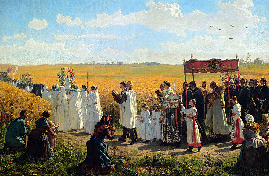 The Blessing of the Wheat  Painting by Celestial Images