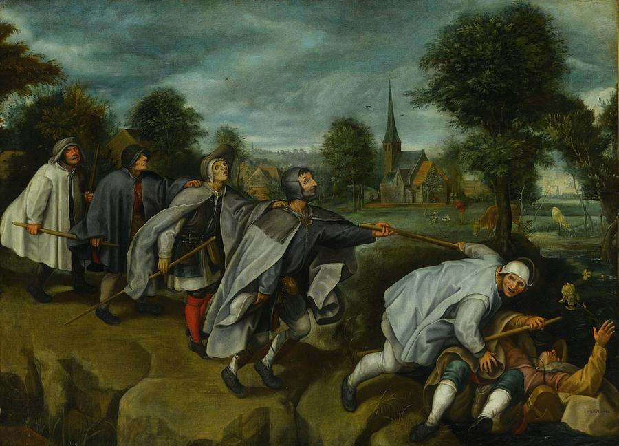 The Blind Leading The Blind Painting by Pieter Bruegel