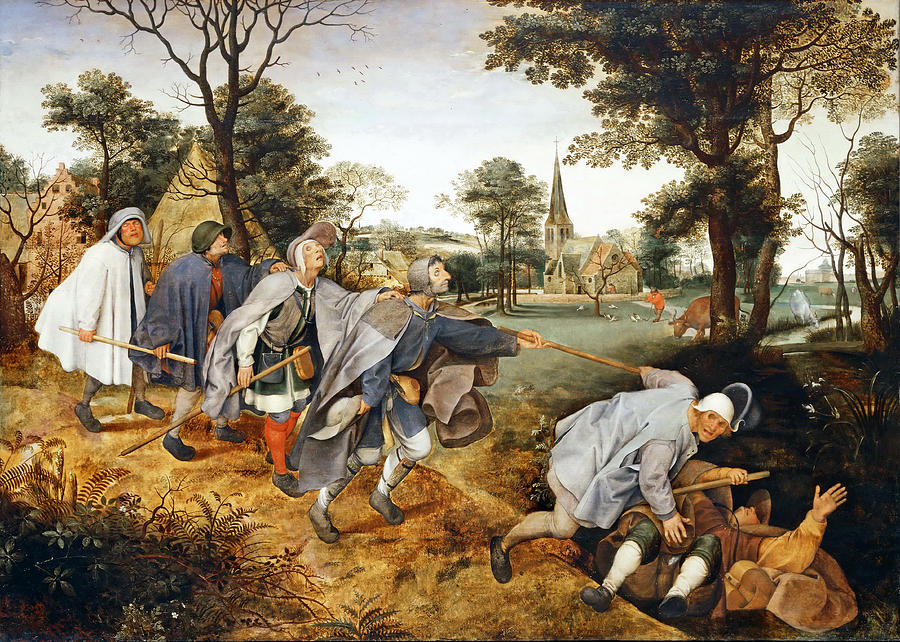 The Blind Leading the Blind Painting by Pieter Brueghel the Younger