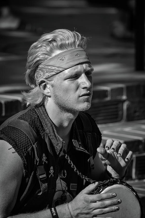 The Blond Drummer Photograph by John Haldane