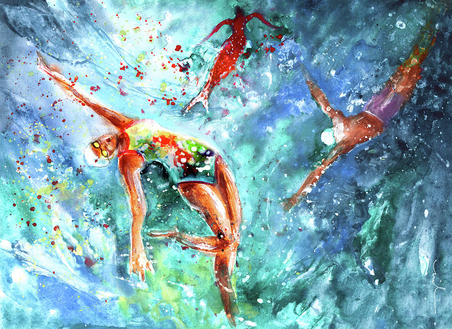 The Blood Of A Siren Painting by Miki De Goodaboom