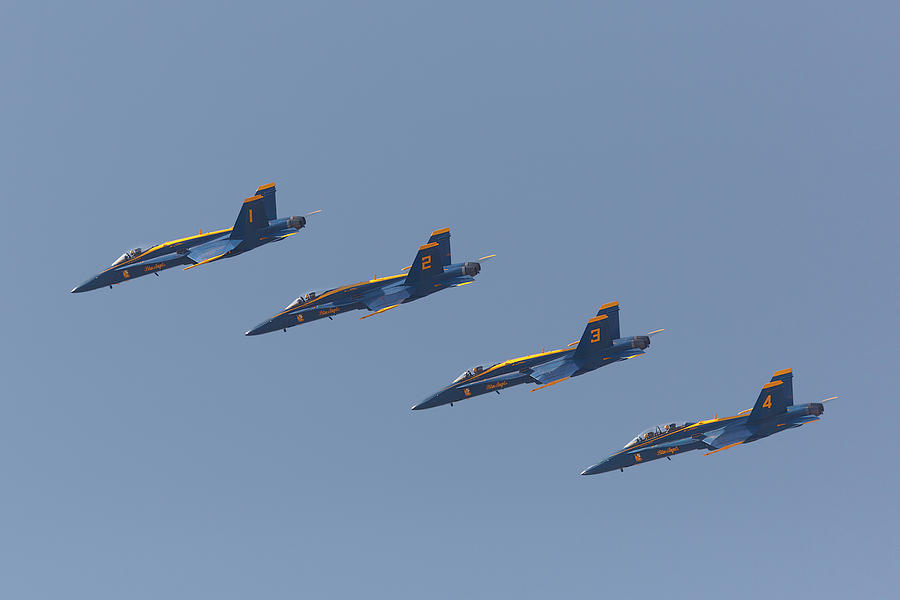 Jet Photograph - The Blue Angels by Brian Knott Photography